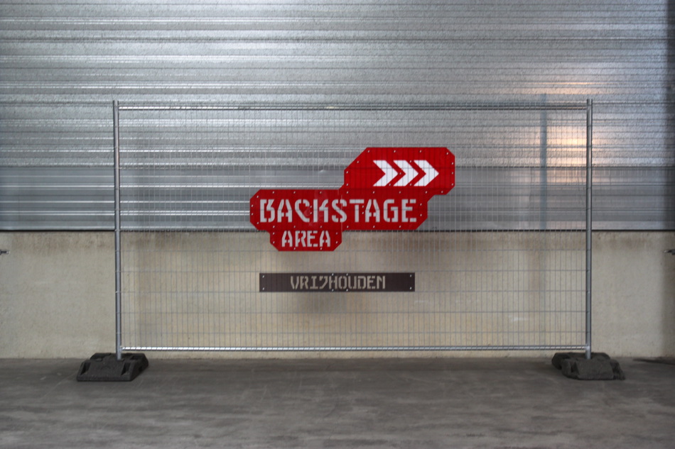 backstage area